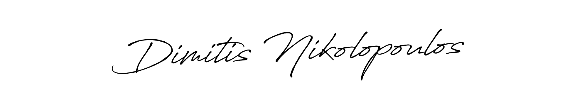 This is the best signature style for the Dimitis Nikolopoulos name. Also you like these signature font (Antro_Vectra_Bolder). Mix name signature. Dimitis Nikolopoulos signature style 7 images and pictures png