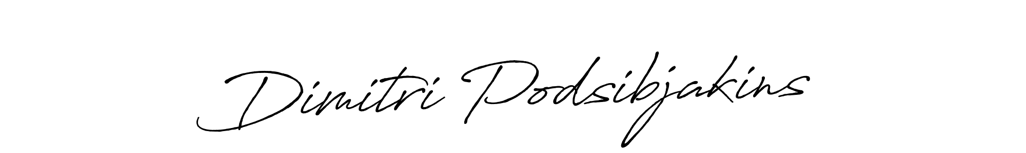 Dimitri Podsibjakins stylish signature style. Best Handwritten Sign (Antro_Vectra_Bolder) for my name. Handwritten Signature Collection Ideas for my name Dimitri Podsibjakins. Dimitri Podsibjakins signature style 7 images and pictures png