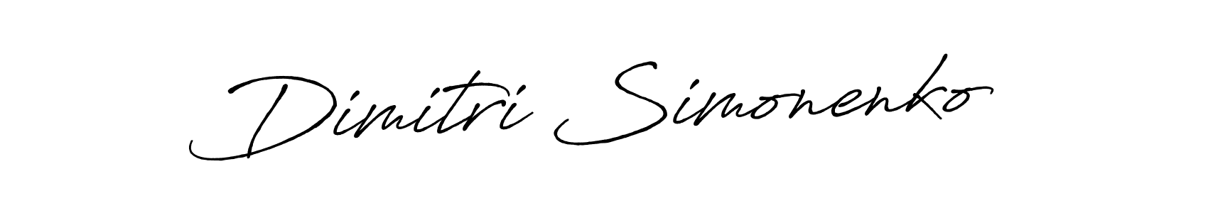 Dimitri Simonenko stylish signature style. Best Handwritten Sign (Antro_Vectra_Bolder) for my name. Handwritten Signature Collection Ideas for my name Dimitri Simonenko. Dimitri Simonenko signature style 7 images and pictures png