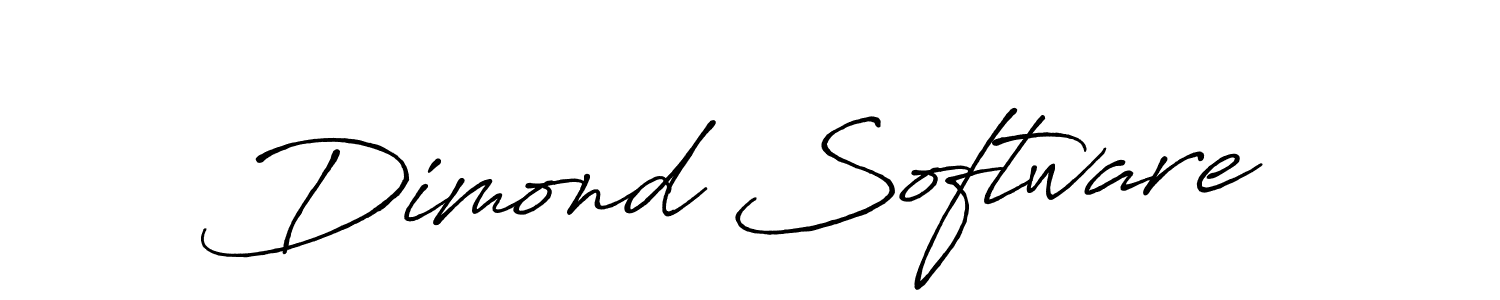 Make a beautiful signature design for name Dimond Software. With this signature (Antro_Vectra_Bolder) style, you can create a handwritten signature for free. Dimond Software signature style 7 images and pictures png