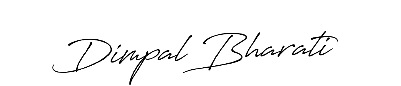 Dimpal Bharati stylish signature style. Best Handwritten Sign (Antro_Vectra_Bolder) for my name. Handwritten Signature Collection Ideas for my name Dimpal Bharati. Dimpal Bharati signature style 7 images and pictures png