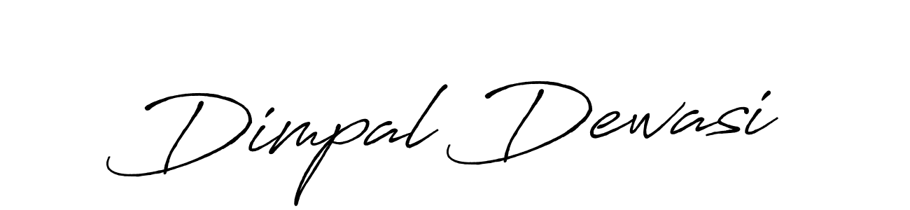 Create a beautiful signature design for name Dimpal Dewasi. With this signature (Antro_Vectra_Bolder) fonts, you can make a handwritten signature for free. Dimpal Dewasi signature style 7 images and pictures png