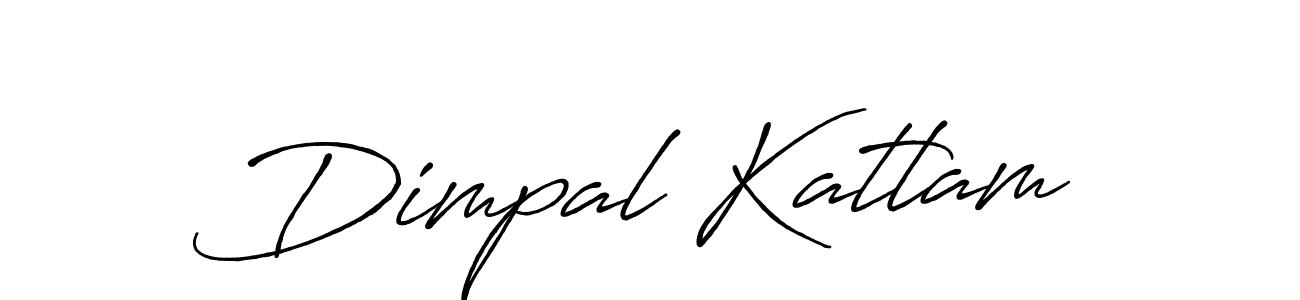 Create a beautiful signature design for name Dimpal Katlam. With this signature (Antro_Vectra_Bolder) fonts, you can make a handwritten signature for free. Dimpal Katlam signature style 7 images and pictures png