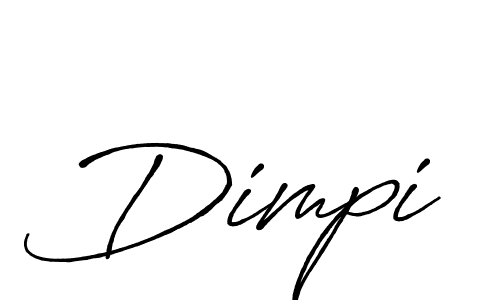 Create a beautiful signature design for name Dimpi. With this signature (Antro_Vectra_Bolder) fonts, you can make a handwritten signature for free. Dimpi signature style 7 images and pictures png