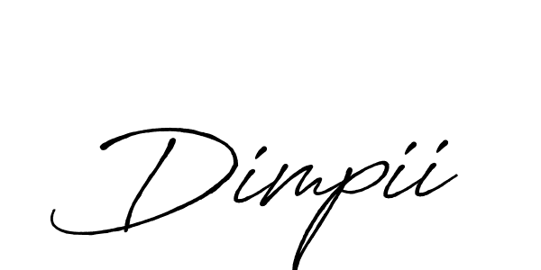 Make a beautiful signature design for name Dimpii. With this signature (Antro_Vectra_Bolder) style, you can create a handwritten signature for free. Dimpii signature style 7 images and pictures png