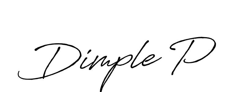 The best way (Antro_Vectra_Bolder) to make a short signature is to pick only two or three words in your name. The name Dimple P include a total of six letters. For converting this name. Dimple P signature style 7 images and pictures png