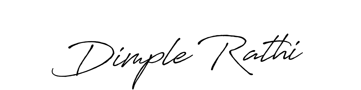 How to make Dimple Rathi signature? Antro_Vectra_Bolder is a professional autograph style. Create handwritten signature for Dimple Rathi name. Dimple Rathi signature style 7 images and pictures png