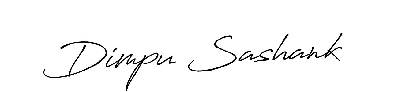 Make a beautiful signature design for name Dimpu Sashank. With this signature (Antro_Vectra_Bolder) style, you can create a handwritten signature for free. Dimpu Sashank signature style 7 images and pictures png