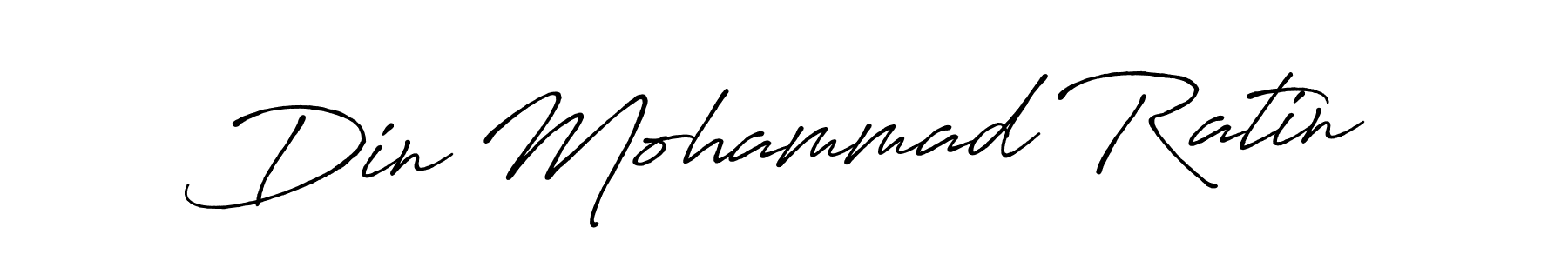 How to make Din Mohammad Ratin signature? Antro_Vectra_Bolder is a professional autograph style. Create handwritten signature for Din Mohammad Ratin name. Din Mohammad Ratin signature style 7 images and pictures png