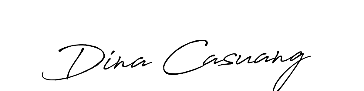 Also we have Dina Casuang name is the best signature style. Create professional handwritten signature collection using Antro_Vectra_Bolder autograph style. Dina Casuang signature style 7 images and pictures png