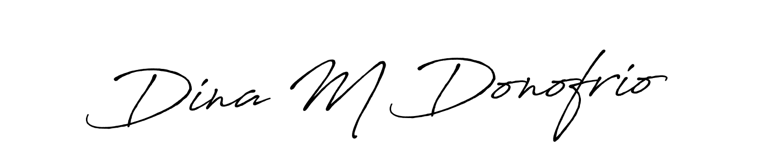 Also You can easily find your signature by using the search form. We will create Dina M Donofrio name handwritten signature images for you free of cost using Antro_Vectra_Bolder sign style. Dina M Donofrio signature style 7 images and pictures png