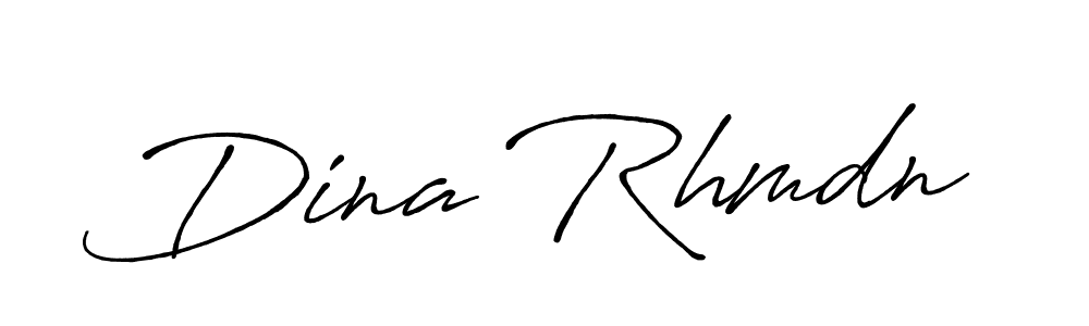 Also You can easily find your signature by using the search form. We will create Dina Rhmdn name handwritten signature images for you free of cost using Antro_Vectra_Bolder sign style. Dina Rhmdn signature style 7 images and pictures png
