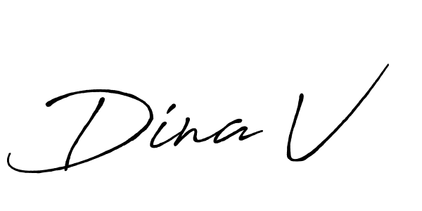 Once you've used our free online signature maker to create your best signature Antro_Vectra_Bolder style, it's time to enjoy all of the benefits that Dina V name signing documents. Dina V signature style 7 images and pictures png