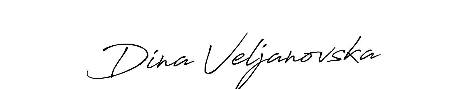 Also You can easily find your signature by using the search form. We will create Dina Veljanovska name handwritten signature images for you free of cost using Antro_Vectra_Bolder sign style. Dina Veljanovska signature style 7 images and pictures png