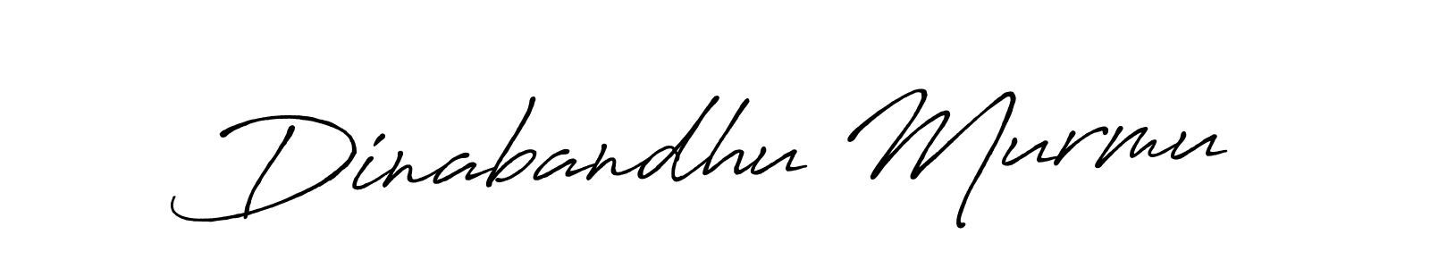 Make a beautiful signature design for name Dinabandhu Murmu. With this signature (Antro_Vectra_Bolder) style, you can create a handwritten signature for free. Dinabandhu Murmu signature style 7 images and pictures png