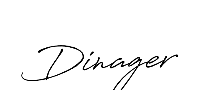 Make a beautiful signature design for name Dinager. With this signature (Antro_Vectra_Bolder) style, you can create a handwritten signature for free. Dinager signature style 7 images and pictures png