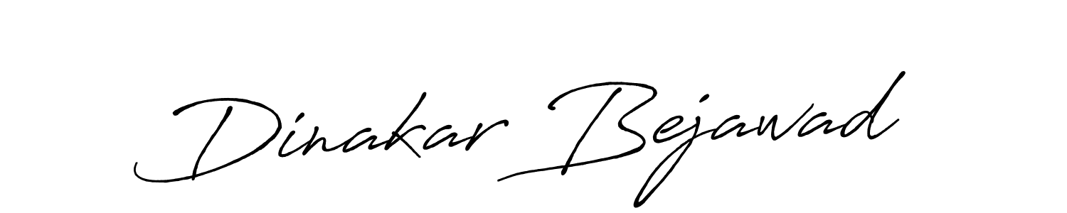 Make a beautiful signature design for name Dinakar Bejawad. With this signature (Antro_Vectra_Bolder) style, you can create a handwritten signature for free. Dinakar Bejawad signature style 7 images and pictures png