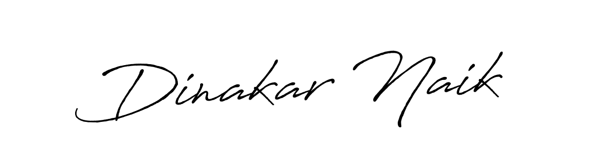 Create a beautiful signature design for name Dinakar Naik. With this signature (Antro_Vectra_Bolder) fonts, you can make a handwritten signature for free. Dinakar Naik signature style 7 images and pictures png