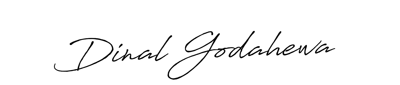 Make a beautiful signature design for name Dinal Godahewa. With this signature (Antro_Vectra_Bolder) style, you can create a handwritten signature for free. Dinal Godahewa signature style 7 images and pictures png