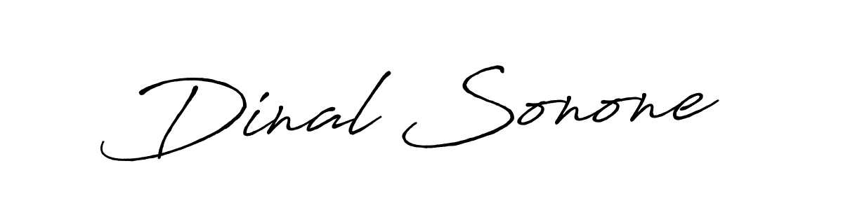 How to make Dinal Sonone name signature. Use Antro_Vectra_Bolder style for creating short signs online. This is the latest handwritten sign. Dinal Sonone signature style 7 images and pictures png