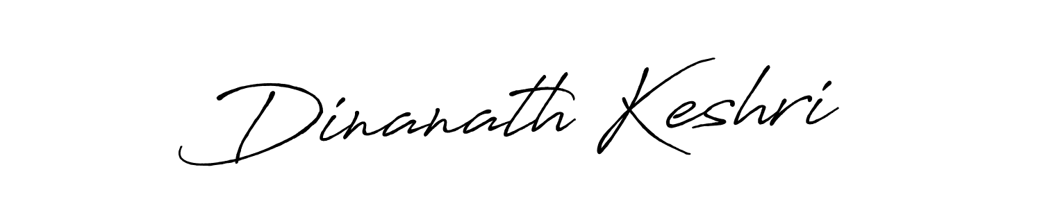 Create a beautiful signature design for name Dinanath Keshri. With this signature (Antro_Vectra_Bolder) fonts, you can make a handwritten signature for free. Dinanath Keshri signature style 7 images and pictures png