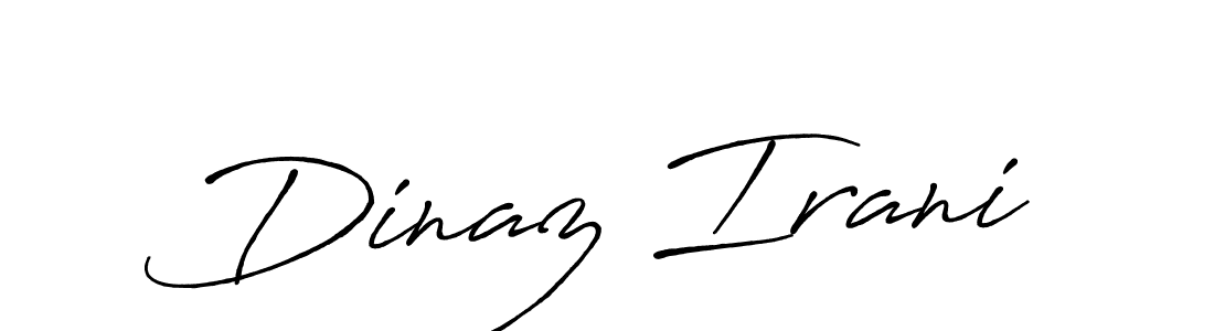 Design your own signature with our free online signature maker. With this signature software, you can create a handwritten (Antro_Vectra_Bolder) signature for name Dinaz Irani. Dinaz Irani signature style 7 images and pictures png