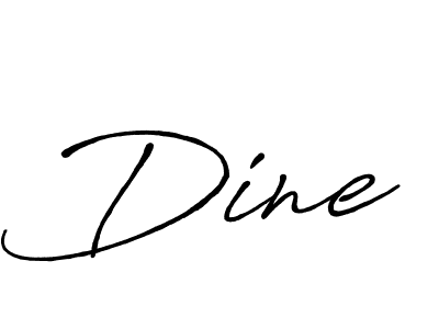 How to make Dine signature? Antro_Vectra_Bolder is a professional autograph style. Create handwritten signature for Dine name. Dine signature style 7 images and pictures png