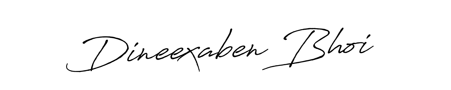 Design your own signature with our free online signature maker. With this signature software, you can create a handwritten (Antro_Vectra_Bolder) signature for name Dineexaben Bhoi. Dineexaben Bhoi signature style 7 images and pictures png