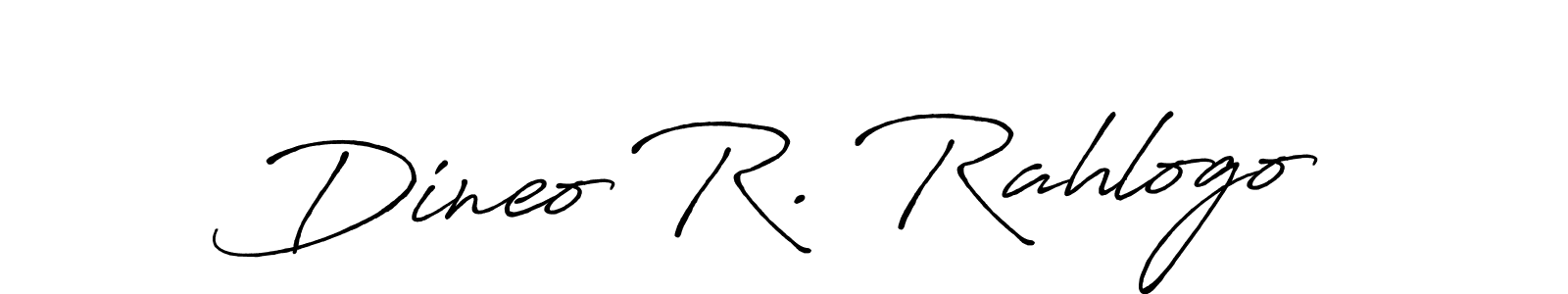 Also You can easily find your signature by using the search form. We will create Dineo R. Rahlogo name handwritten signature images for you free of cost using Antro_Vectra_Bolder sign style. Dineo R. Rahlogo signature style 7 images and pictures png