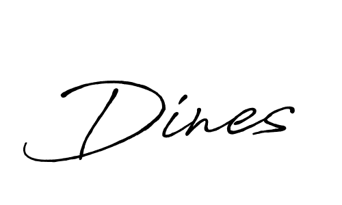 Design your own signature with our free online signature maker. With this signature software, you can create a handwritten (Antro_Vectra_Bolder) signature for name Dines. Dines signature style 7 images and pictures png