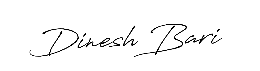 Also we have Dinesh Bari name is the best signature style. Create professional handwritten signature collection using Antro_Vectra_Bolder autograph style. Dinesh Bari signature style 7 images and pictures png