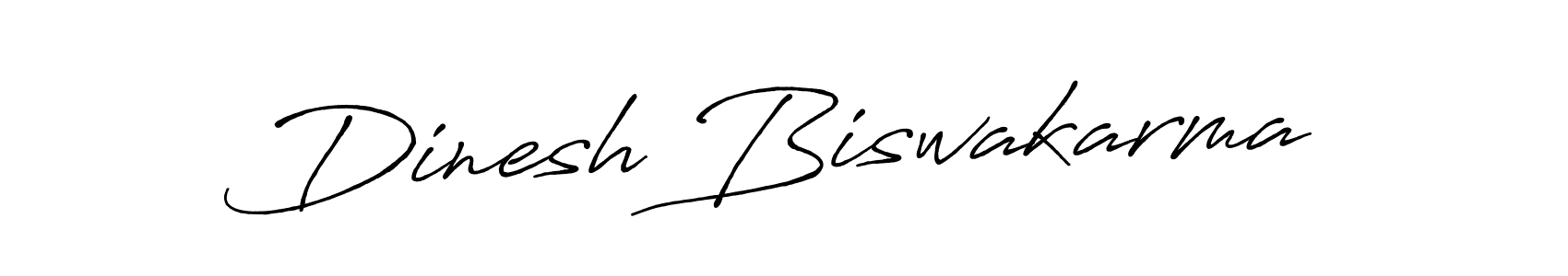 Create a beautiful signature design for name Dinesh Biswakarma. With this signature (Antro_Vectra_Bolder) fonts, you can make a handwritten signature for free. Dinesh Biswakarma signature style 7 images and pictures png