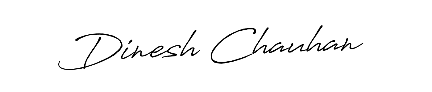 Make a beautiful signature design for name Dinesh Chauhan. With this signature (Antro_Vectra_Bolder) style, you can create a handwritten signature for free. Dinesh Chauhan signature style 7 images and pictures png