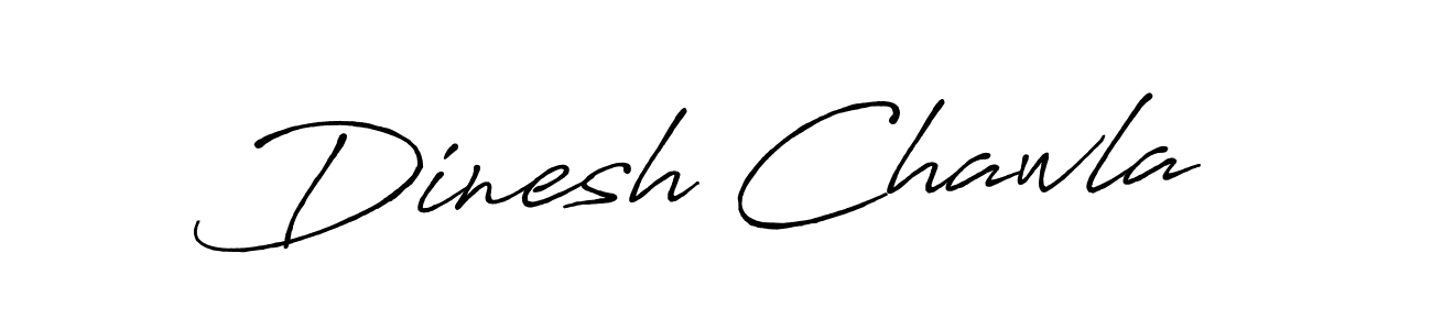 How to make Dinesh Chawla name signature. Use Antro_Vectra_Bolder style for creating short signs online. This is the latest handwritten sign. Dinesh Chawla signature style 7 images and pictures png