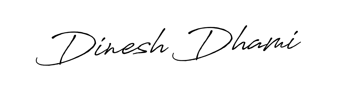 Dinesh Dhami stylish signature style. Best Handwritten Sign (Antro_Vectra_Bolder) for my name. Handwritten Signature Collection Ideas for my name Dinesh Dhami. Dinesh Dhami signature style 7 images and pictures png