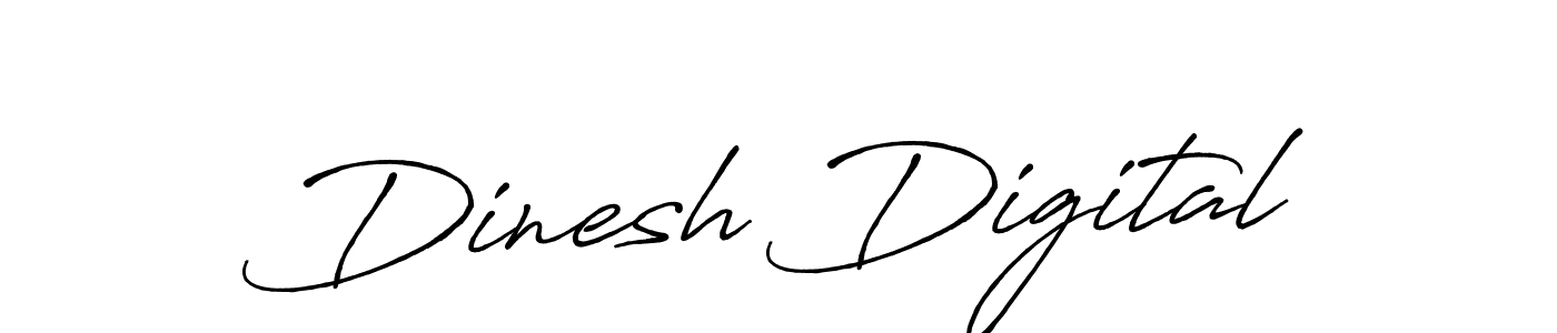 Also we have Dinesh Digital name is the best signature style. Create professional handwritten signature collection using Antro_Vectra_Bolder autograph style. Dinesh Digital signature style 7 images and pictures png