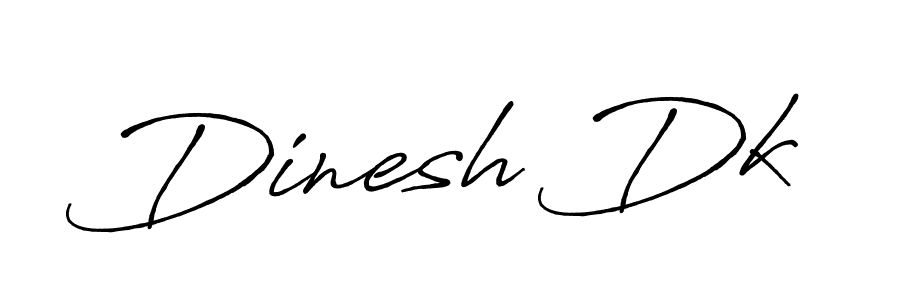 Also we have Dinesh Dk name is the best signature style. Create professional handwritten signature collection using Antro_Vectra_Bolder autograph style. Dinesh Dk signature style 7 images and pictures png