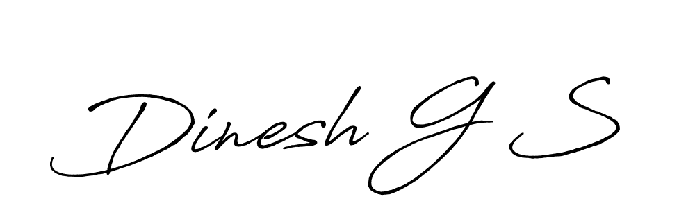 Make a beautiful signature design for name Dinesh G S. Use this online signature maker to create a handwritten signature for free. Dinesh G S signature style 7 images and pictures png