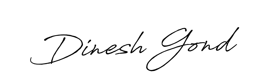 Also we have Dinesh Gond name is the best signature style. Create professional handwritten signature collection using Antro_Vectra_Bolder autograph style. Dinesh Gond signature style 7 images and pictures png