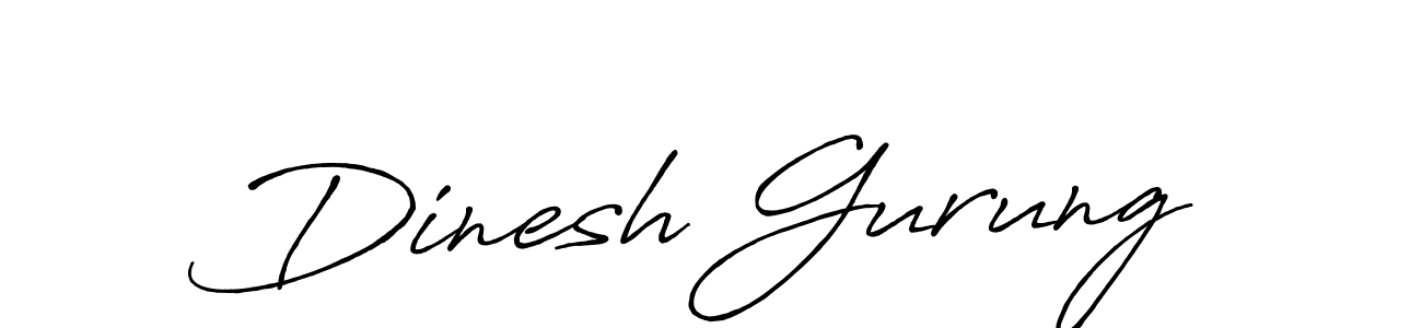 The best way (Antro_Vectra_Bolder) to make a short signature is to pick only two or three words in your name. The name Dinesh Gurung include a total of six letters. For converting this name. Dinesh Gurung signature style 7 images and pictures png
