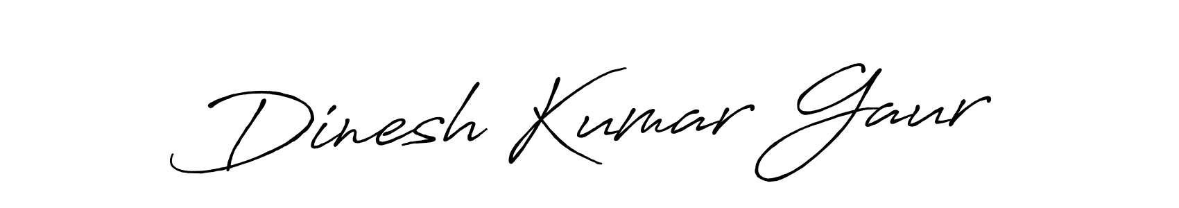 Also we have Dinesh Kumar Gaur name is the best signature style. Create professional handwritten signature collection using Antro_Vectra_Bolder autograph style. Dinesh Kumar Gaur signature style 7 images and pictures png