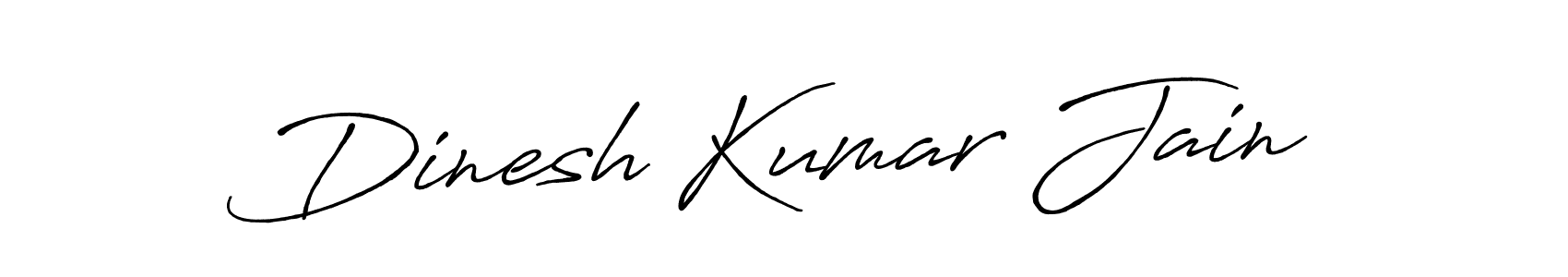 Make a beautiful signature design for name Dinesh Kumar Jain. With this signature (Antro_Vectra_Bolder) style, you can create a handwritten signature for free. Dinesh Kumar Jain signature style 7 images and pictures png