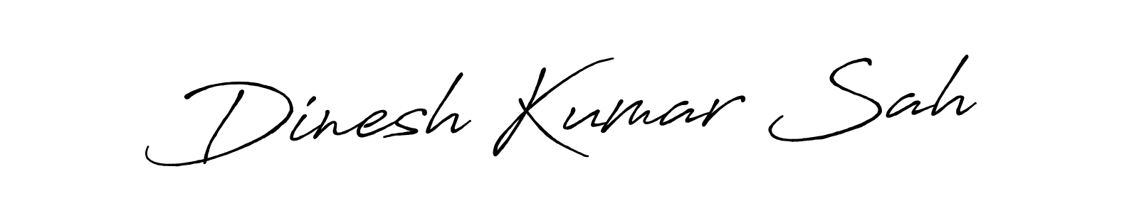 The best way (Antro_Vectra_Bolder) to make a short signature is to pick only two or three words in your name. The name Dinesh Kumar Sah include a total of six letters. For converting this name. Dinesh Kumar Sah signature style 7 images and pictures png