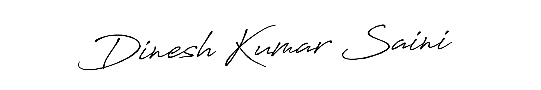 Also we have Dinesh Kumar Saini name is the best signature style. Create professional handwritten signature collection using Antro_Vectra_Bolder autograph style. Dinesh Kumar Saini signature style 7 images and pictures png