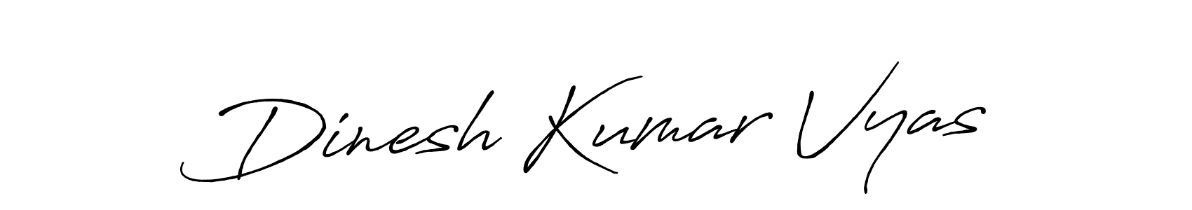 How to make Dinesh Kumar Vyas signature? Antro_Vectra_Bolder is a professional autograph style. Create handwritten signature for Dinesh Kumar Vyas name. Dinesh Kumar Vyas signature style 7 images and pictures png