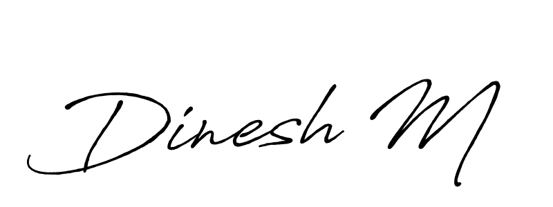 if you are searching for the best signature style for your name Dinesh M. so please give up your signature search. here we have designed multiple signature styles  using Antro_Vectra_Bolder. Dinesh M signature style 7 images and pictures png