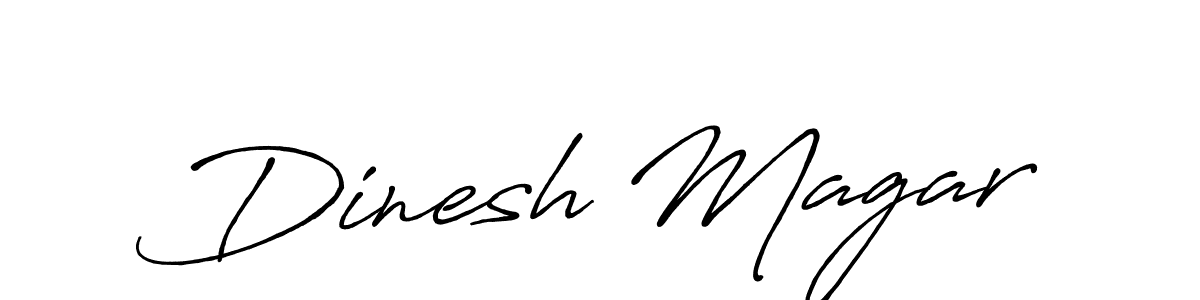 Dinesh Magar stylish signature style. Best Handwritten Sign (Antro_Vectra_Bolder) for my name. Handwritten Signature Collection Ideas for my name Dinesh Magar. Dinesh Magar signature style 7 images and pictures png