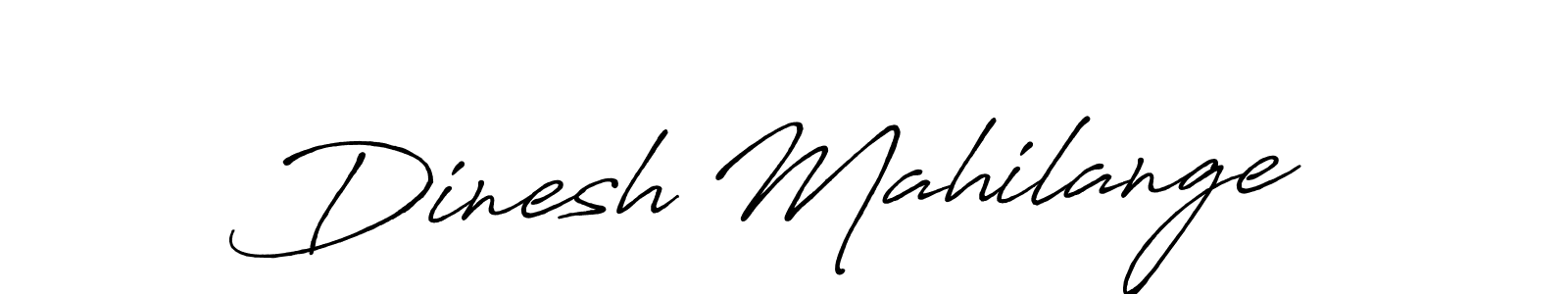 Design your own signature with our free online signature maker. With this signature software, you can create a handwritten (Antro_Vectra_Bolder) signature for name Dinesh Mahilange. Dinesh Mahilange signature style 7 images and pictures png