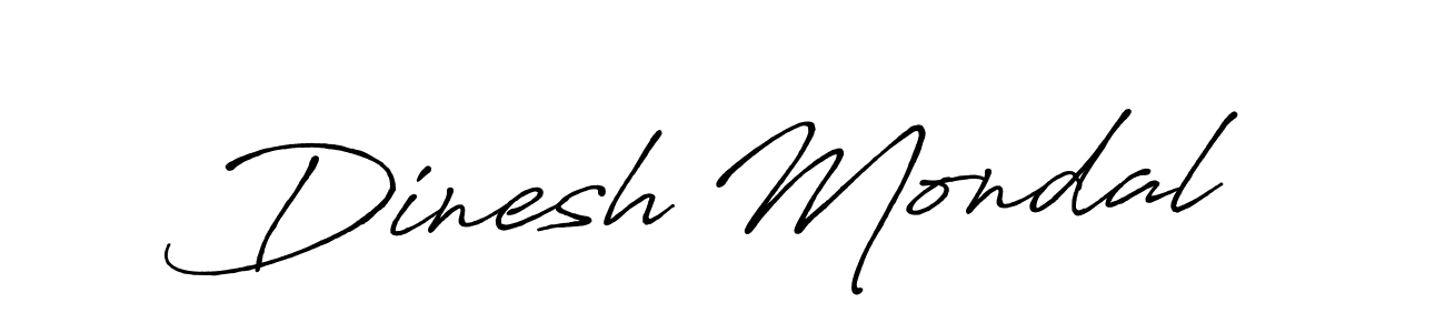 How to make Dinesh Mondal signature? Antro_Vectra_Bolder is a professional autograph style. Create handwritten signature for Dinesh Mondal name. Dinesh Mondal signature style 7 images and pictures png