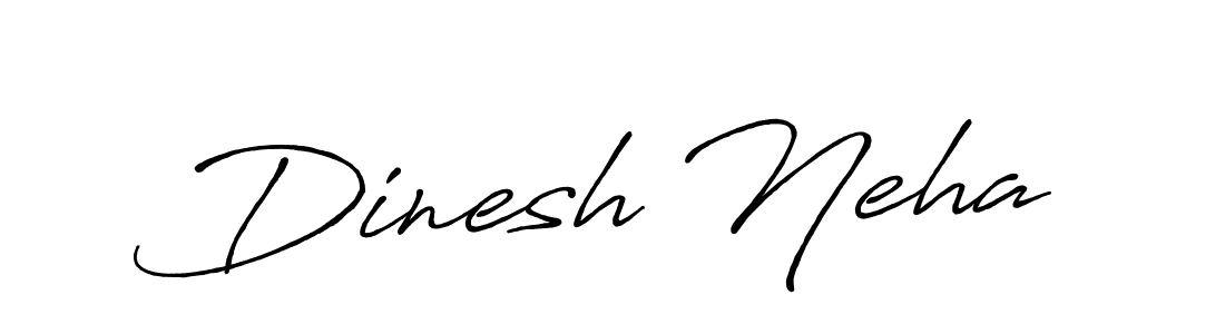 Design your own signature with our free online signature maker. With this signature software, you can create a handwritten (Antro_Vectra_Bolder) signature for name Dinesh Neha. Dinesh Neha signature style 7 images and pictures png